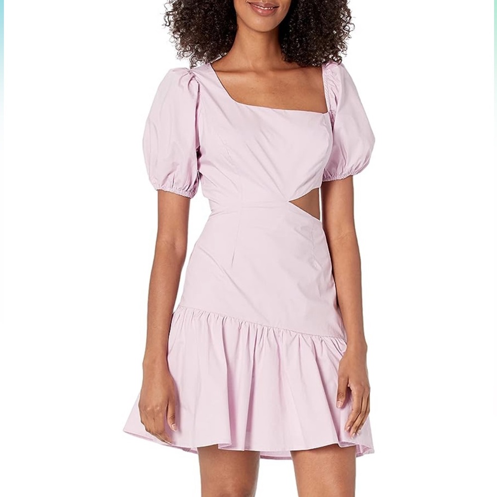 ASTR THE LABEL LILAC LAVENDER MAYFAIR MINI DRESS SIDE CUTOUT BRAND NEW M…